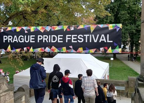 Prague Pride Festival 2023 auf der Prager Schützeninsel