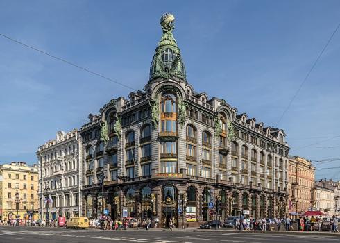 Das historische Singer-Haus in St. Petersburg ist Firmensitz von vk.com