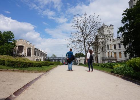 Aufstieg zum Schloss