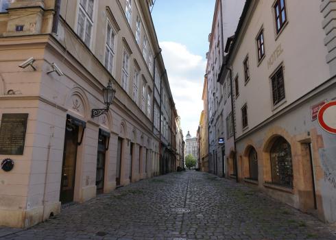 Eine Straße im Prager Zentrum zwischen Wenzelsplatz und Altstädter-Ring. Foto: K. Kountouroyanis