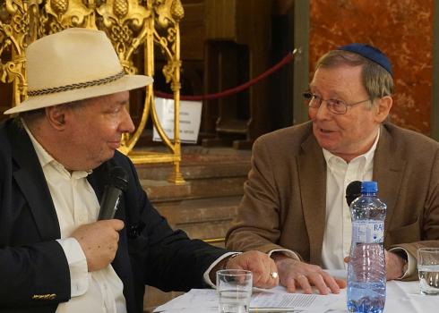 David Stecher (links) und Hans Dieter Zimmermann (rechts)