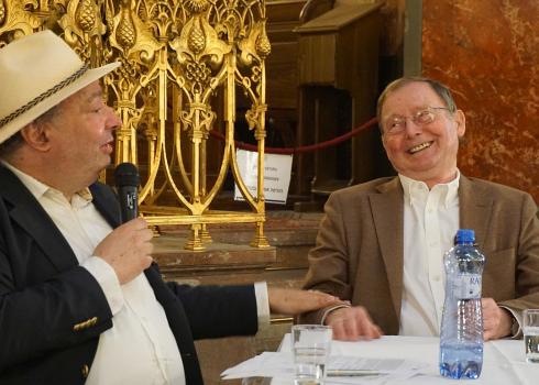 David Stecher (links) und Hans Dieter Zimmermann (rechts)