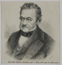 Charles Sealsfield - Holzstich (1864) von August Neumann Charles Sealsfield - Holzstich (1864) von August Neumann