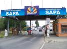 Einfahrt zum Sapa-Markt von der Straße V lužích aus