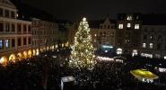 Am 25.11.2022 wurde der Weihnachtsbaum in Reichenberg entzündet