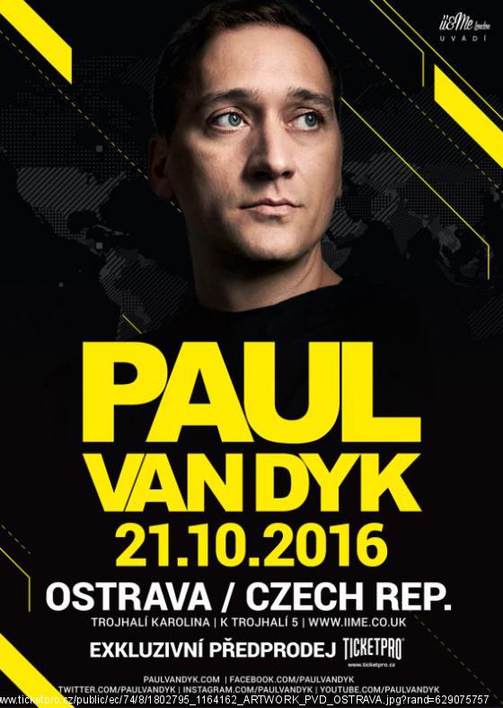 Veranstaltungsposter Paul van Dyk